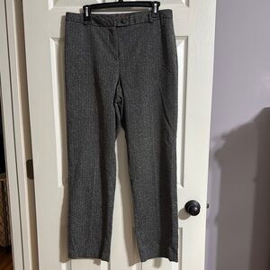 Charter Club Gray Straight Leg Dress Pants